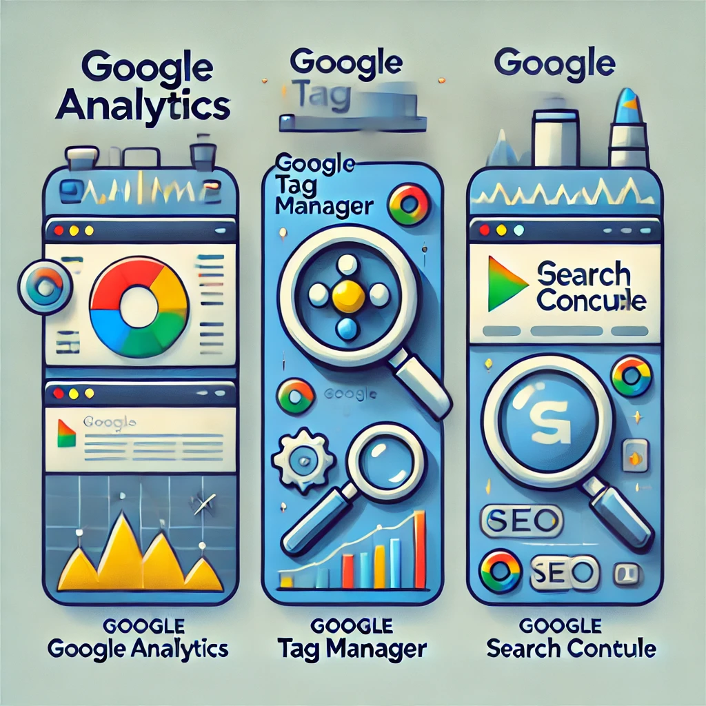 Google Analytics vs Google Tag Manager vs Google Search Console