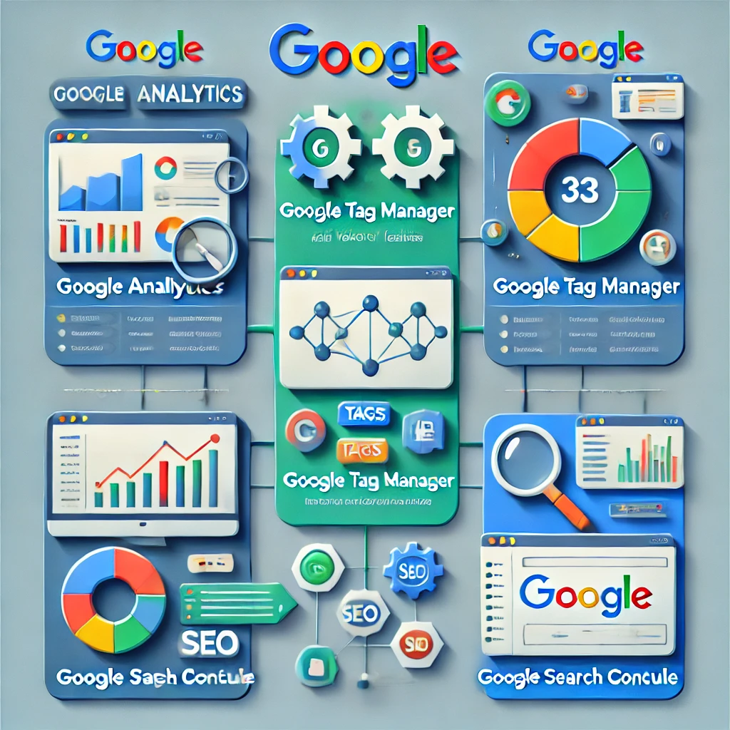 Google Analytics vs Google Tag Manager vs Google Search Console